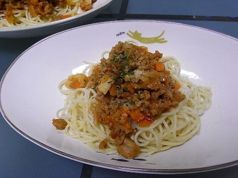 spaghetti with meat sauce