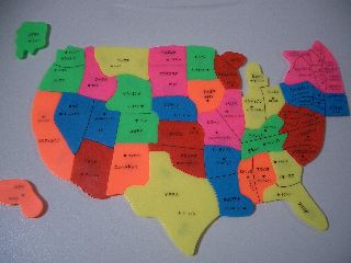 America Map Puzzle