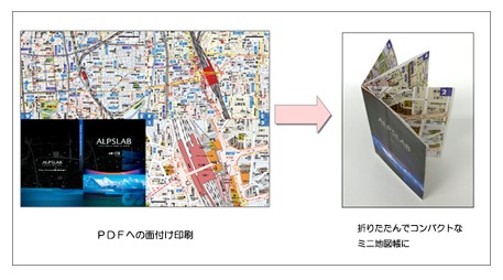 ALPSLAB print Mini Chizu-cho (Mini Atlas on paper)