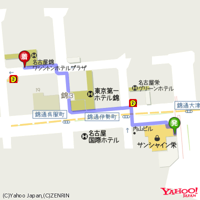 Yahoo! Open Local Platform 経路地図API classic