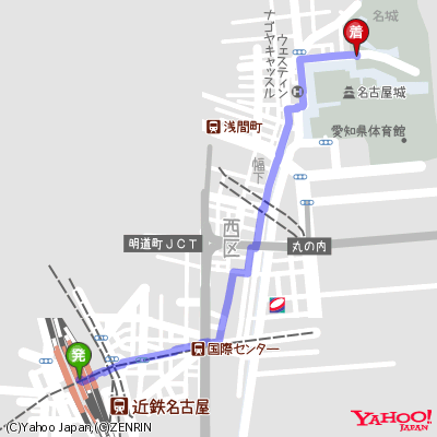 Yahoo! Open Local Platform 経路地図API grayish