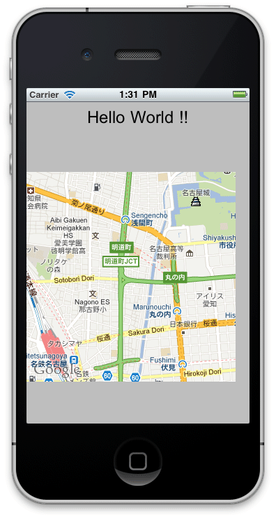 MapKit を使って iPhone に地図を表示するシンプルなサンプル
