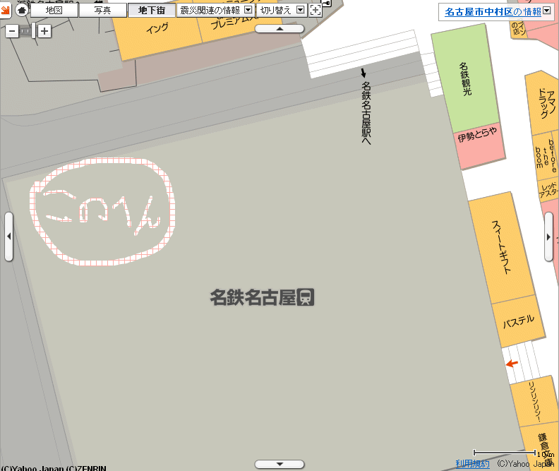 愛知県名古屋市中村区名駅１丁目周辺の地図 - Yahoo!ロコ