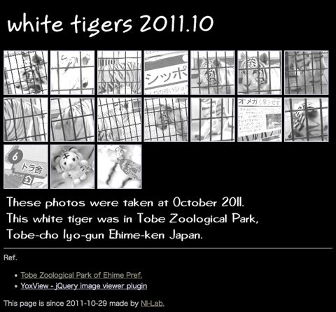 White Tigers 2011.10