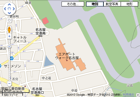 エアポートウォーク名古屋 Google マップ