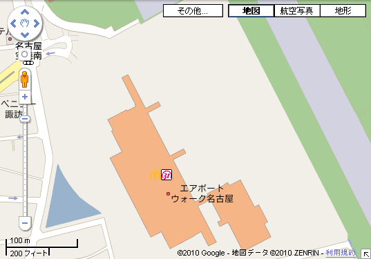 エアポートウォーク名古屋 Google マップ