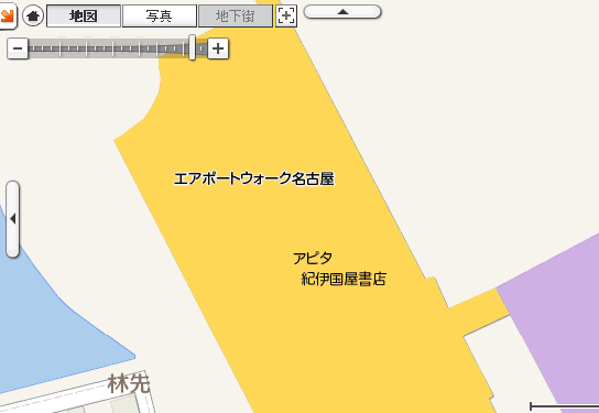 エアポートウォーク名古屋 Yahoo!地図