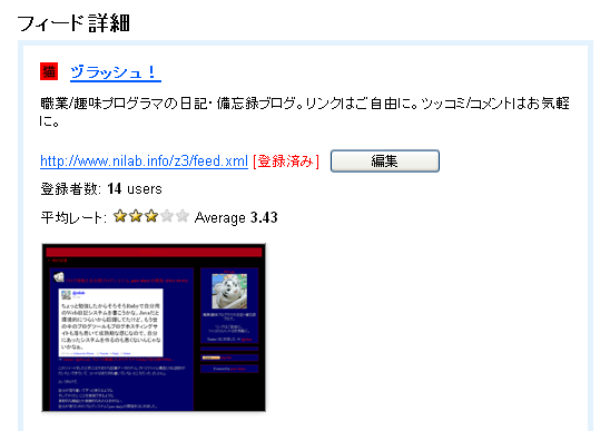 フィード詳細 - ヅラッシュ！ - livedoor Reader