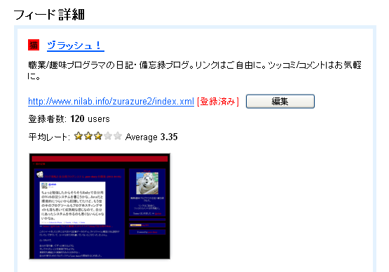 フィード詳細 - ヅラッシュ！ - livedoor Reader