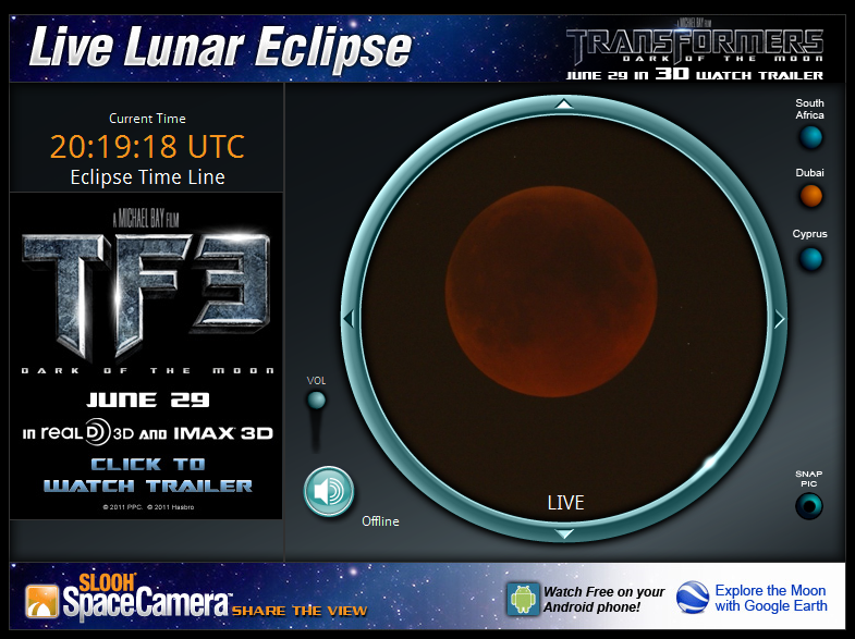 Live Lunar Eclipse