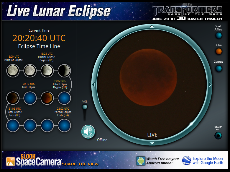 Live Lunar Eclipse