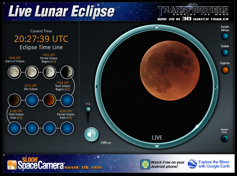 Live Lunar Eclipse