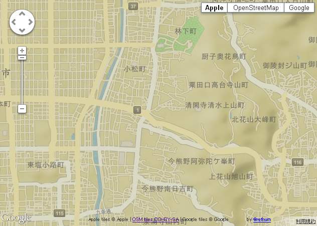 Apple Map Tiles