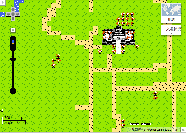 ファミコン版 Google マップ 8 ビット (Google Maps 8-bit for NES)