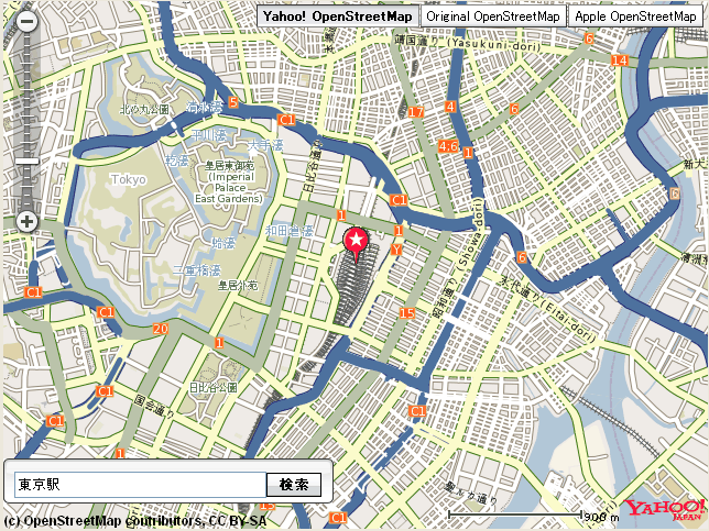 OpenStreetMap on Yahoo! Open Local Platform