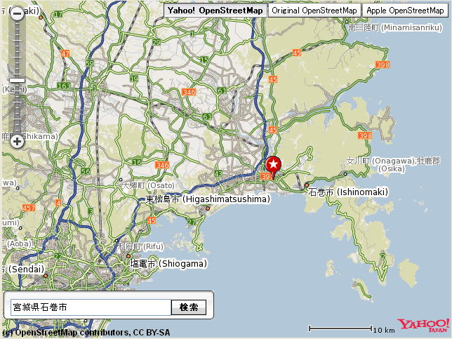 OpenStreetMap on Yahoo! Open Local Platform