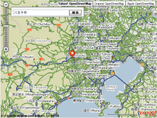 OpenStreetMap on Yahoo! Open Local Platform