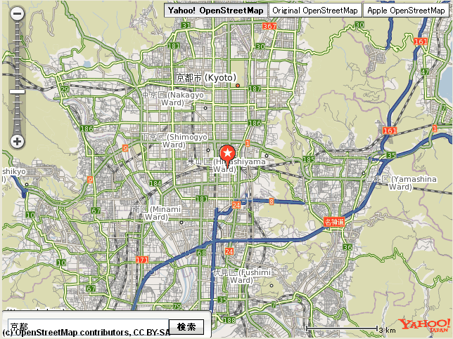 OpenStreetMap on Yahoo! Open Local Platform