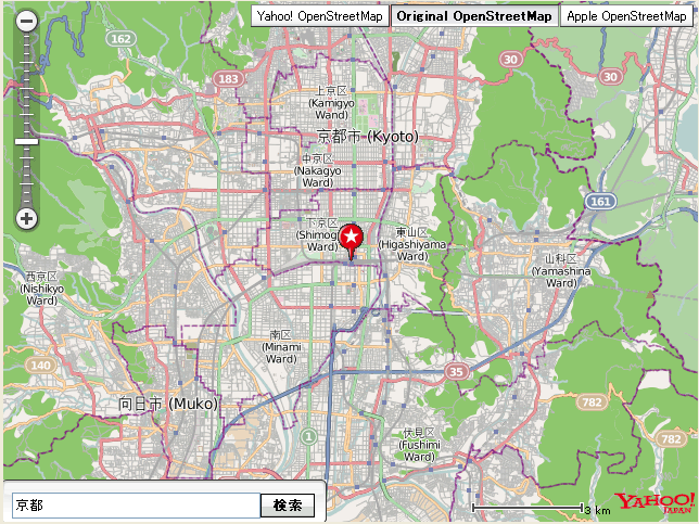 OpenStreetMap on Yahoo! Open Local Platform