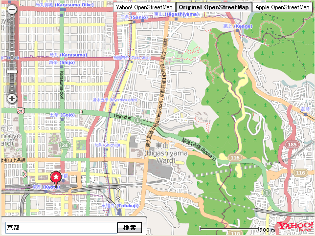 OpenStreetMap on Yahoo! Open Local Platform