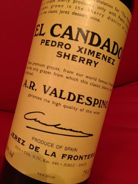 シェリー酒 A.R. Valdespino El Candado Pedro Ximenez