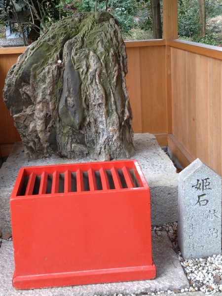 Ooagata Jinja (Ooagata shrine) Hime Ishi (Stone of Woman)