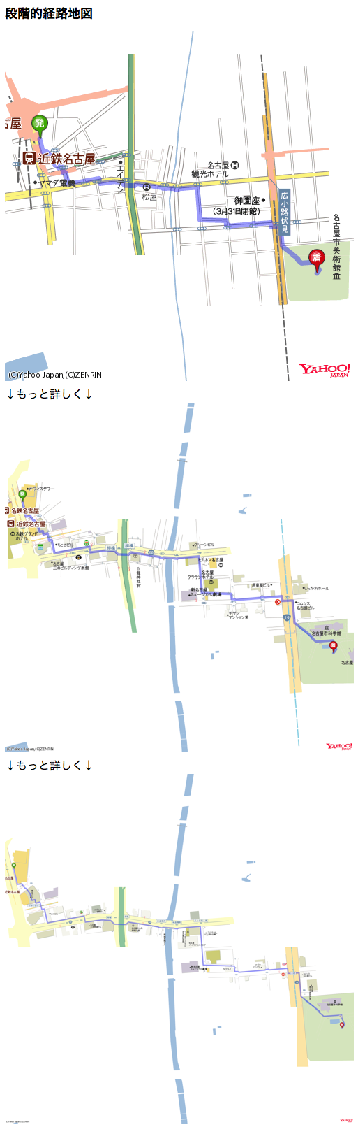 段階的経路地図