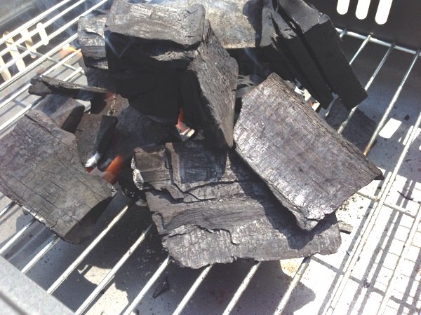 連日バーベキュー 木炭と着火剤