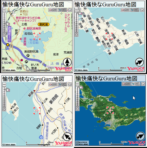 Yahoo!地図情報Webサービス Flash版地図API