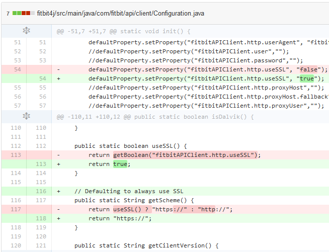 Different fitbit4j-1.0.25.jar to current master branch.