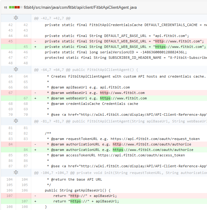 Different fitbit4j-1.0.25.jar to current master branch.