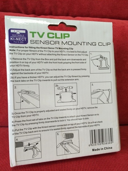 Xbox 360 Kinect TV マウント ホルダー : TV CLIP SENSOR MOUNTAING CLIP : SUITABLE KI-NECT for X-360