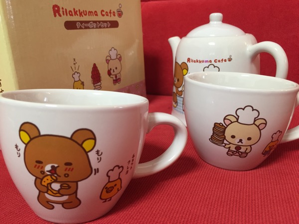 リラックマ カフェ Rilakkuma Cafe ティーポットセット/ブルー RK40210