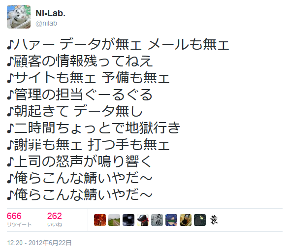 自分の過去のツイートからRT数の多いものをピックアップしてみた