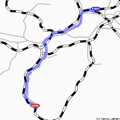 ALPSLAB 略地図 (高速道路走行GPSトラックデータ (大垣～白浜))