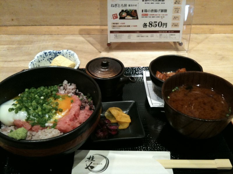 ねぎとろ丼 温玉のせ - Photo: ねぎとろ丼 温玉のせ - Photo: