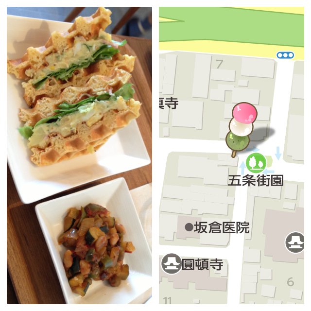 ワッフル ポテトサラダサンド at mocca 名古屋 円頓寺商店街近く