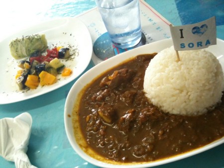 SORAカレー。ちょっとスパイシー。