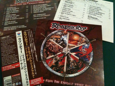 Rhapsody of Fire のベストアルバム。 Holy Thunderforce の動画も入ってていい感じ。 Tales from the Emerald Sword Saga - テイルズ・フロム・ジ・エメラルド・ソード・サーガ Rhapsody of Fire のベストアルバム。 Holy Thunderforce の動画も入ってていい感じ。 Tales from the Emerald Sword Saga - テイルズ・フロム・ジ・エメラルド・ソード・サーガ