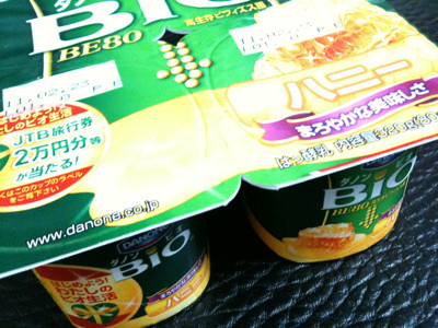 おはヨーグルト! - ダノンビオ ヨーグルト ハニー (80g×4) おはヨーグルト! - ダノンビオ ヨーグルト ハニー (80g×4)