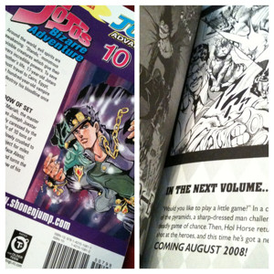 そういえば最近ぜんぜん買ってなかった。。。 - JoJo's Bizarre Adventure, Vol. 10 / Hirohiko Araki そういえば最近ぜんぜん買ってなかった。。。 - JoJo's Bizarre Adventure, Vol. 10 / Hirohiko Araki