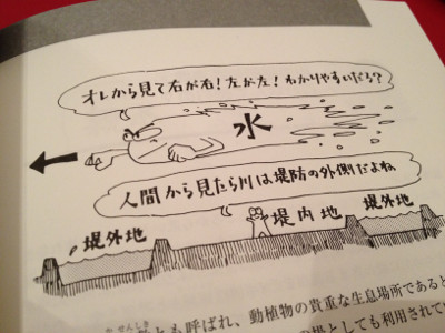 川の右岸、左岸。堤外地、堤内地。 - 新川なぜなぜおもしろ読本 防災から親水まで 川の右岸、左岸。堤外地、堤内地。 - 新川なぜなぜおもしろ読本 防災から親水まで