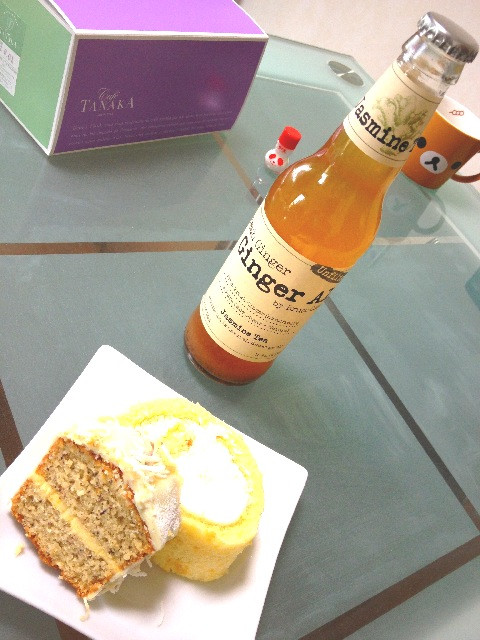 by Bruce Cost. 台湾産のジャスミン茶をブレンドしたジンジャーエールと、おやつにCafe TANAKA のケーキ(・∀・) - Fresh Ginger Ginger Ale Jasmine Tea by Bruce Cost. 台湾産のジャスミン茶をブレンドしたジンジャーエールと、おやつにCafe TANAKA のケーキ(・∀・) - Fresh Ginger Ginger Ale Jasmine Tea