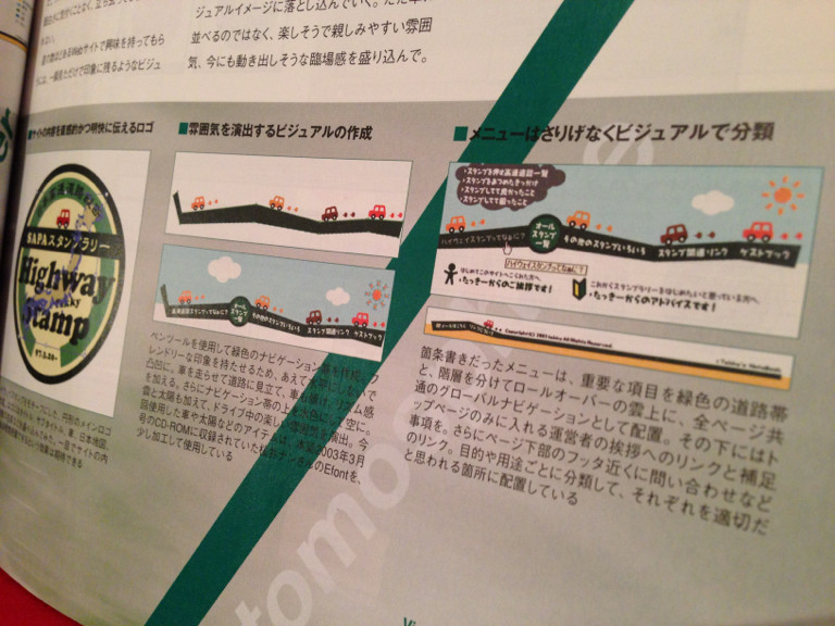 箇条書きだったメニューを、さりげなくビジュアルで分類。日本高速道路縦断SAPAスタンプラリーのサイトリニューアル成功への道。 - Web Designing 2003/5 箇条書きだったメニューを、さりげなくビジュアルで分類。日本高速道路縦断SAPAスタンプラリーのサイトリニューアル成功への道。 - Web Designing 2003/5