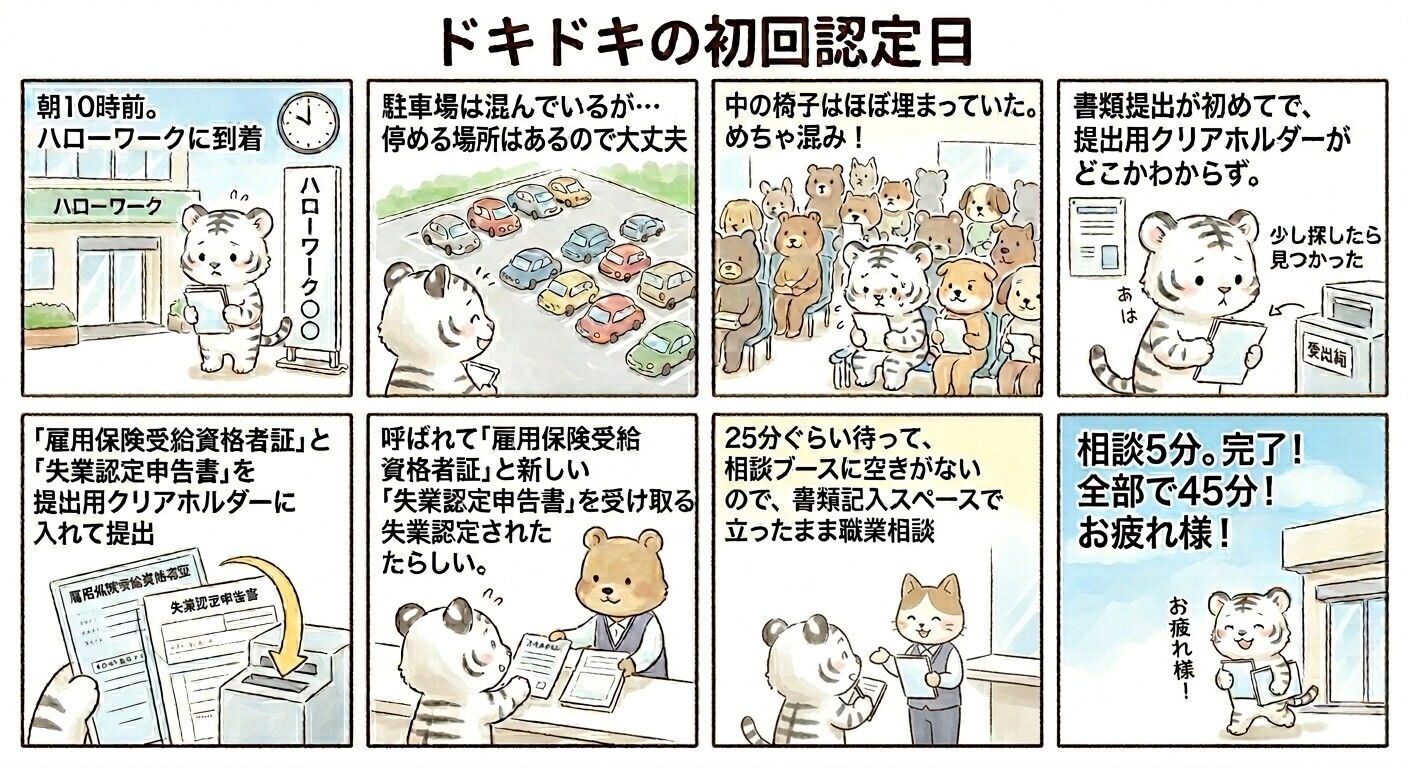 雇用保険(求職者給付)の受給の流れ