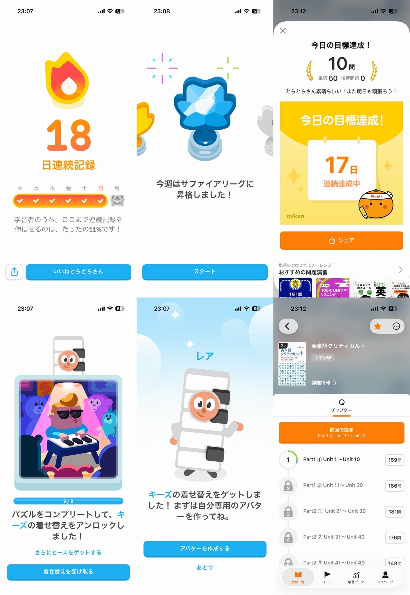 Duolingoとmikanで英語学習。