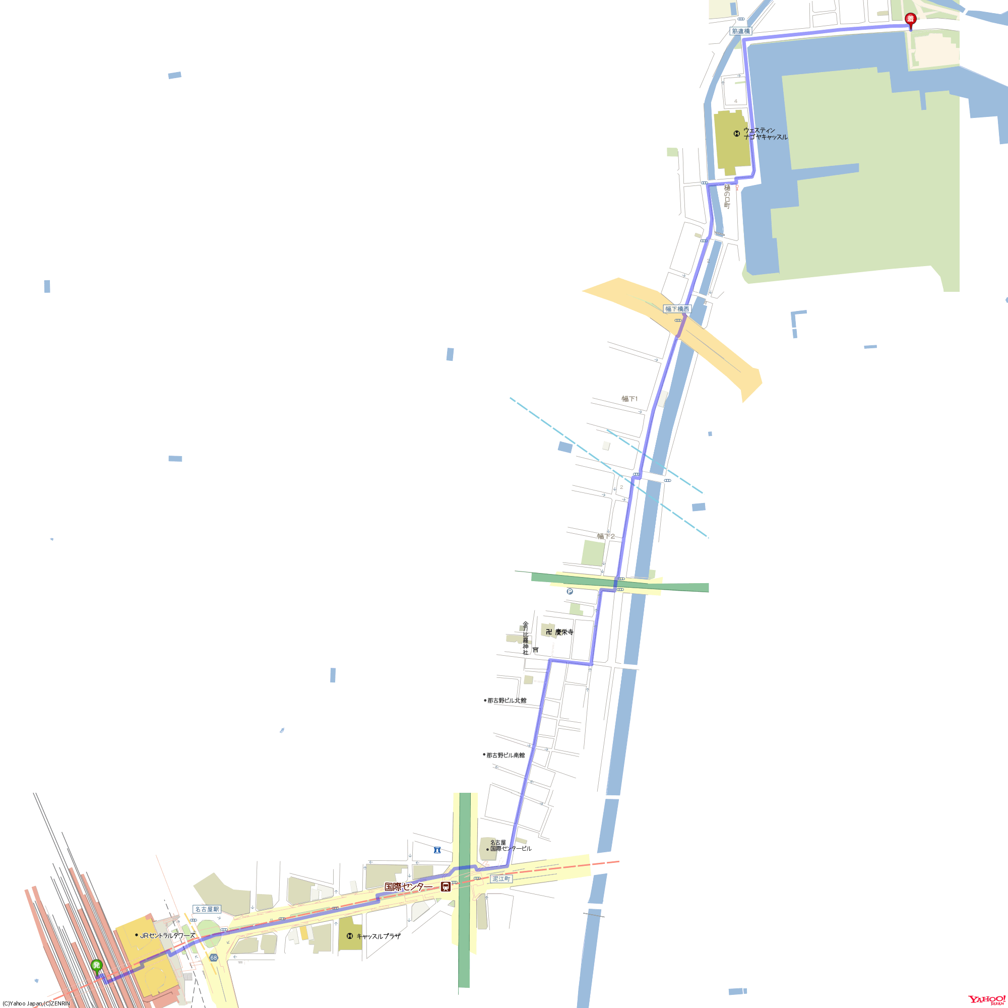段階的経路地図