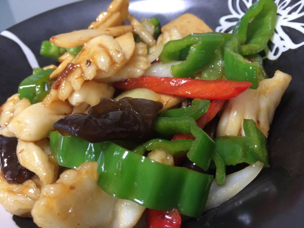 烏賊と野菜の炒めもの。 烏賊と野菜の炒めもの。