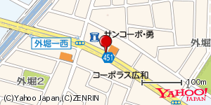 愛知県小牧市外堀 付近 : 35280906,136911626