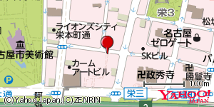 愛知県名古屋市中区栄 付近 : 35163669,136903686